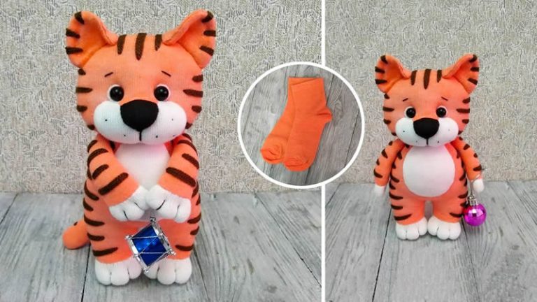 DIY Tigre con calcetines